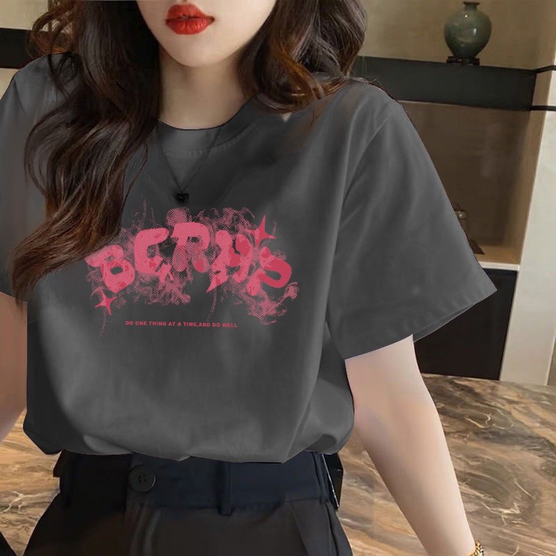 (New Model) T-Shirt with Bcrhp Print