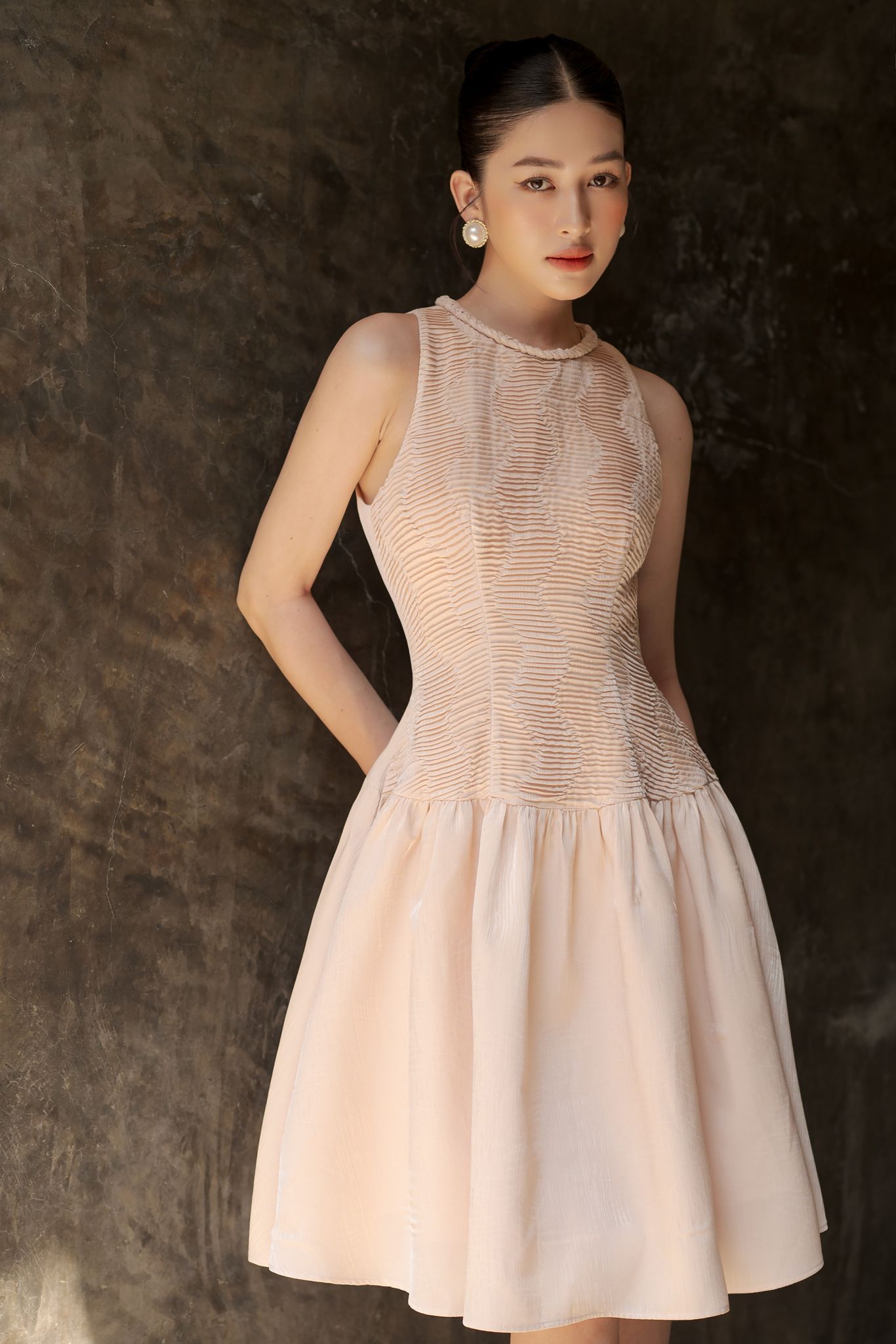 OLV - Đầm Cherish Latte Dress