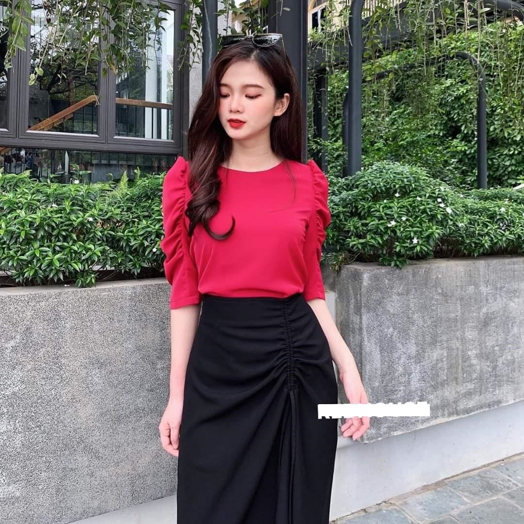 [HCM]CHÂN VÁY CHỮ A DÂY RÚT ANNA