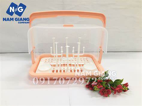 Khay úp bình sữa có nắp đậy