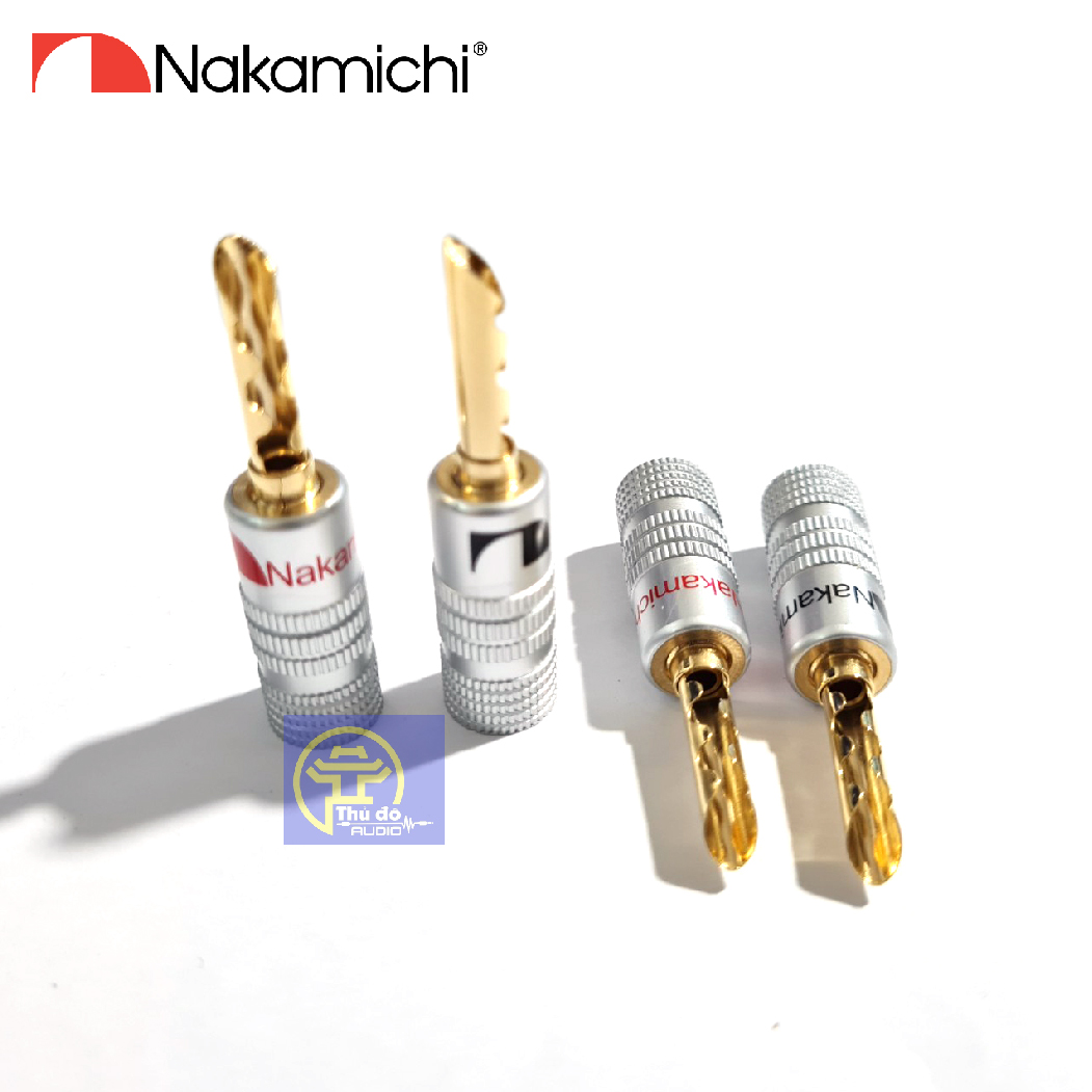Bộ 04 cái jack bắp chuối răng cưa nakamichi cao cấp