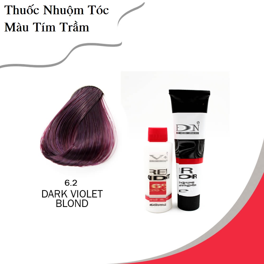 Thuốc nhuộm tóc màu nâu tím trầm