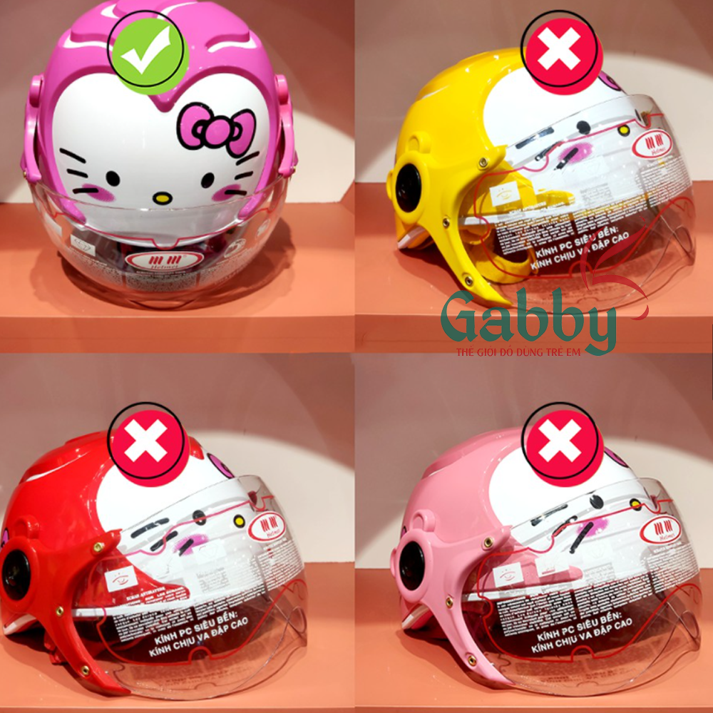 MŨ NÓN BẢO HIỂM CHO BÉ HELLO KITTY - GABBY STORE