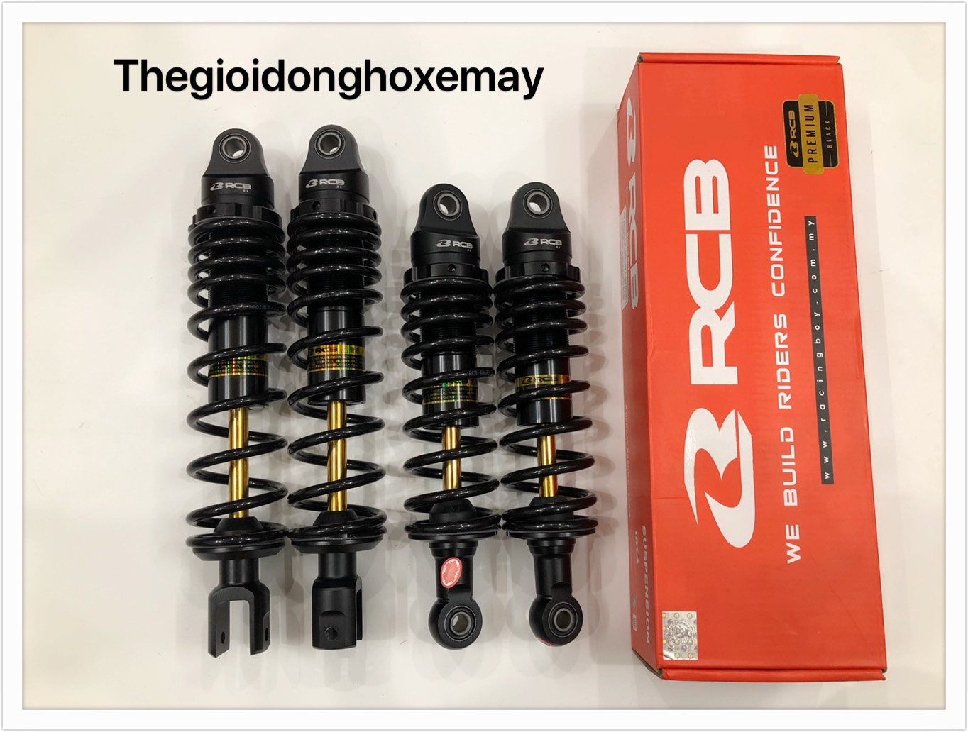 phuộc sau racingboy không bình dầu đen ty vàng wave, si, ab