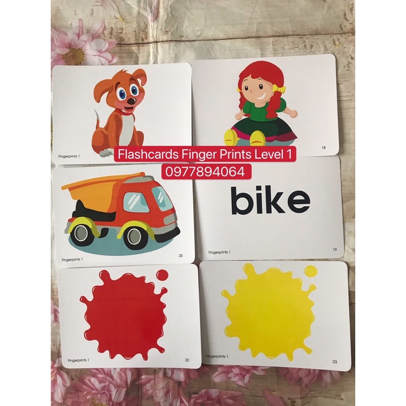 Flashcards Finger Prints Level 1-2