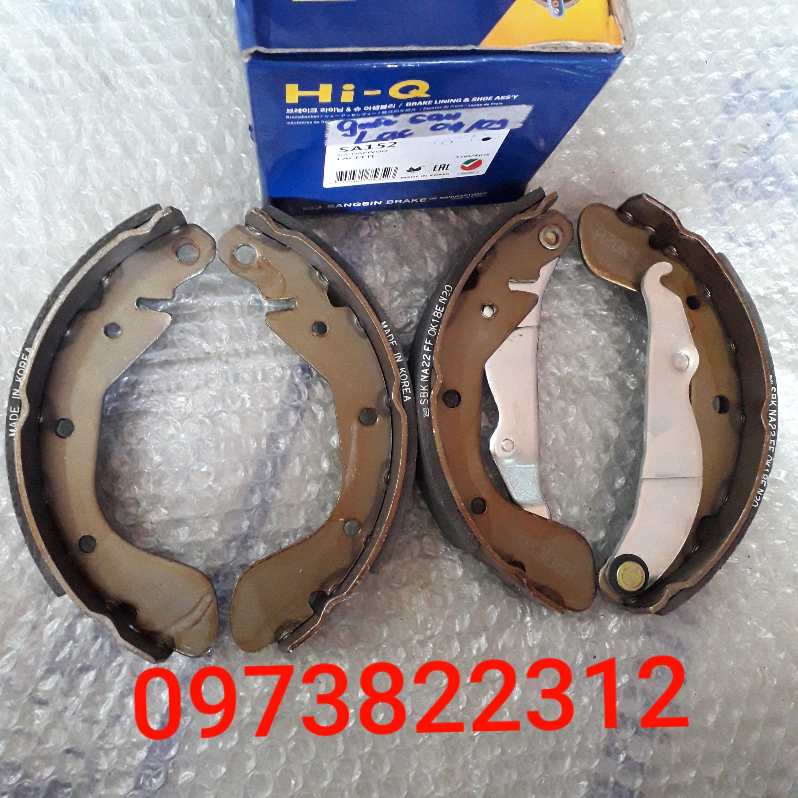 Má phanh sau Lacetti 04-09 ( Má guốc, Giá 1 Bộ) HIQ KOREA