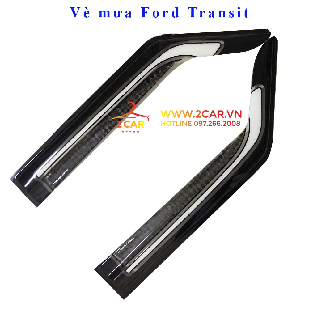 Vè che mưa Ford Transit sơn gồ 2 màu