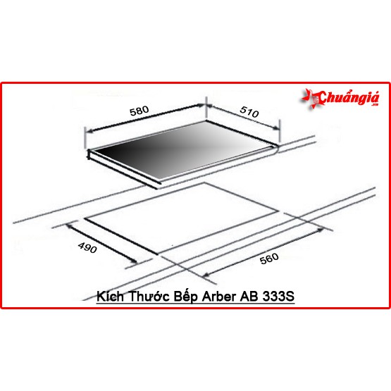 BẾP BA TỪ AB 333S