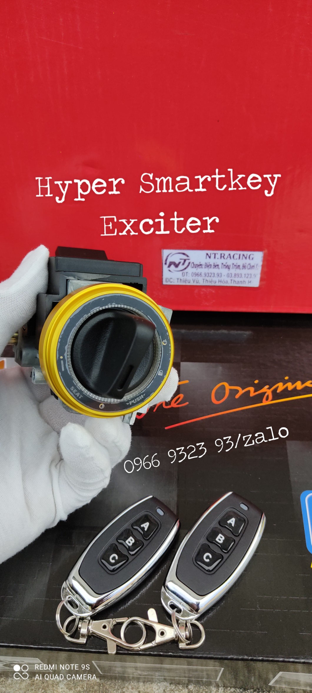 KHOÁ CHỐNG TRỘM XE MÁY HYPER SMARTKEY EX135 EX150