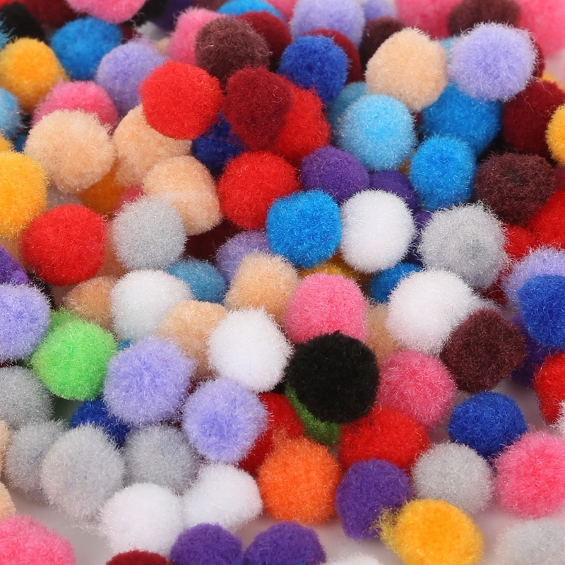 Set 10 quả pompom 10mm Dùng Làm Đồ Thủ Công Handmade DIY