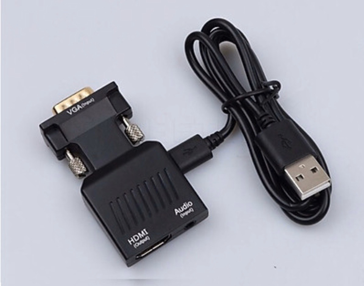 [HCM]Bộ chuyển đổi VGA sang HDMI gắn từ máy tính cổng Vga sang màn hình cổng HDMI mẫu ngầu nhiên