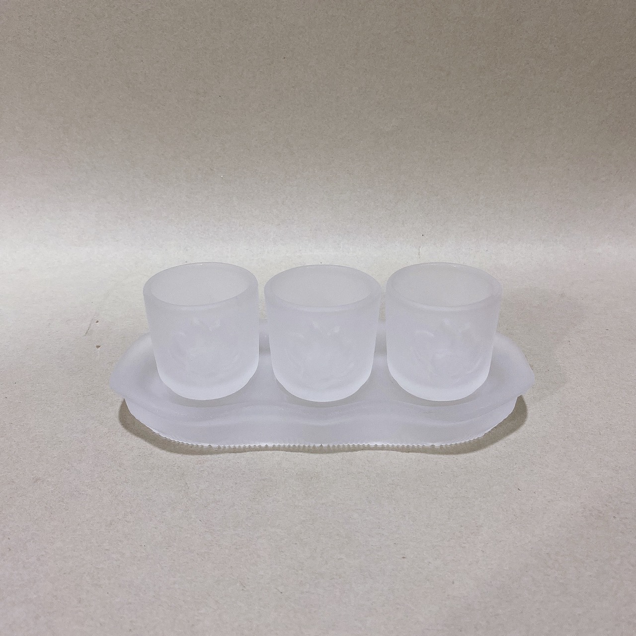 The Three Cups of White Lapis Lazuli Worship Water