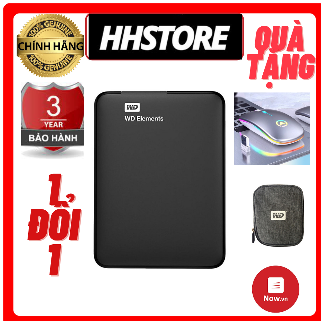 Ổ cứng di động WD elements 1tb-2tb-500gb-320gb USB 3.0 bảo hành 36 tháng đổi mới