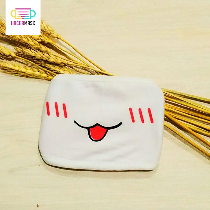 Kawaii Girl Emoticon Face Anime Cotton Mask