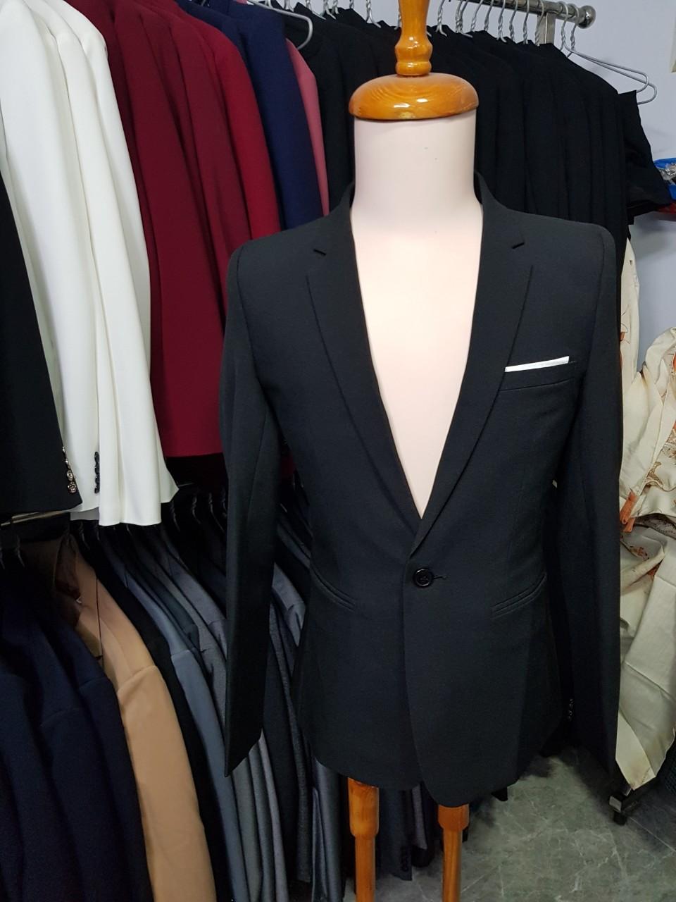 [HCM][Giá Chất] Áo Khoác Vest Ôm Body Màu Đen