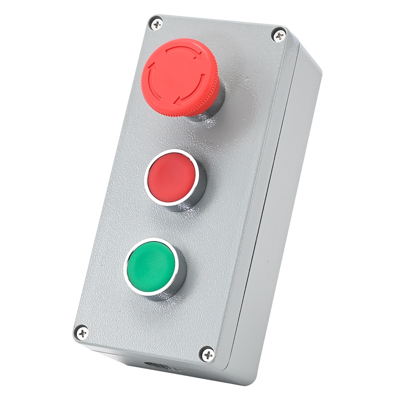 Can be wholesale High quality button with metal cast aluminum control box start stop switch thickened shell outdoor waterproof can be customized