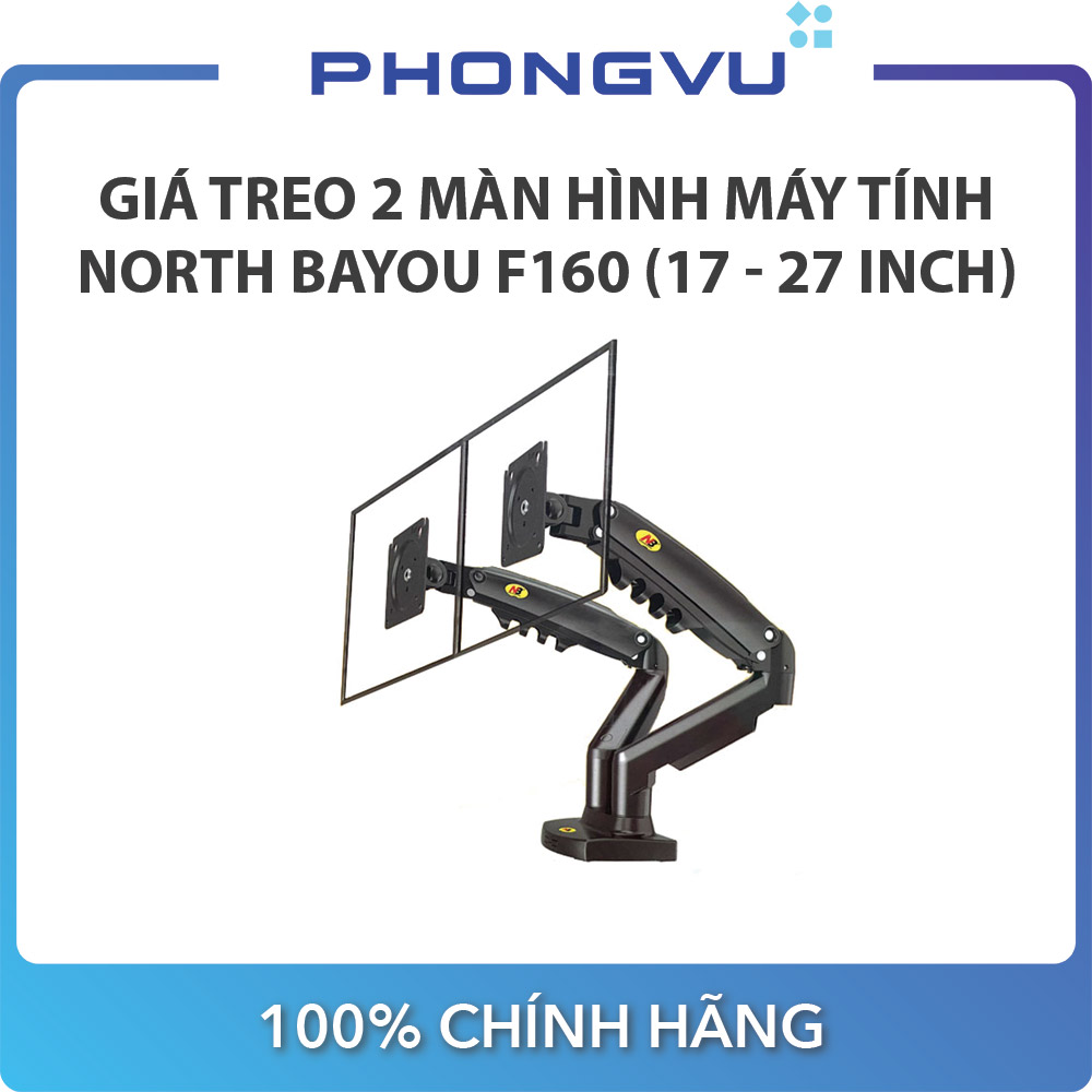 Giá treo 2 màn hình máy tính north bayou f160 - bảo hành 12 tháng