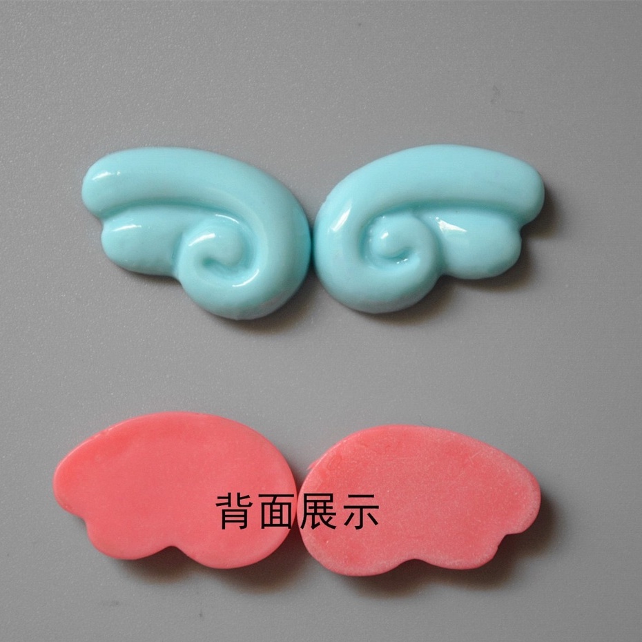 Charm (C373) slime/ Dụng Cụ Charm Trang Trí [Ko Keo & Nút] Đôi Cánh Thiên Thần (1.2x1.9 cm)
