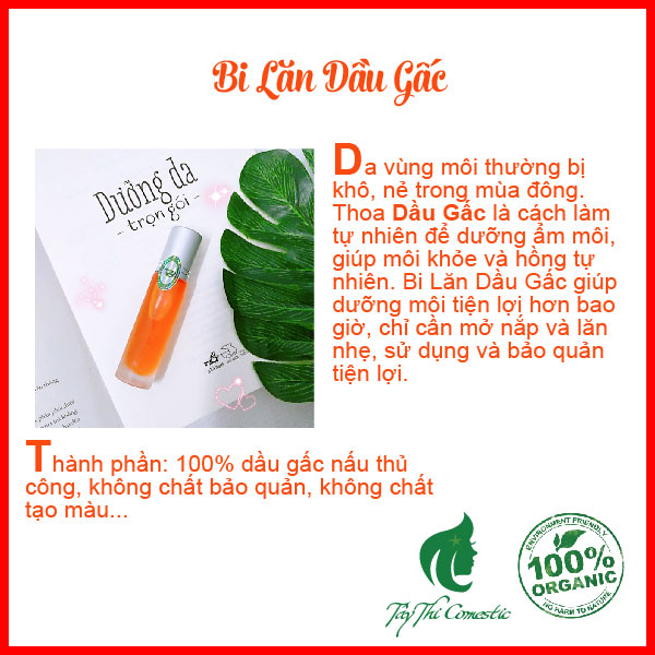 Bi Lăn Dầu Gấc Dưỡng Môi