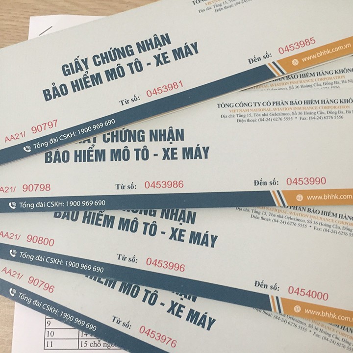 Bảo hiểm xe máy bắt buộc 1 năm