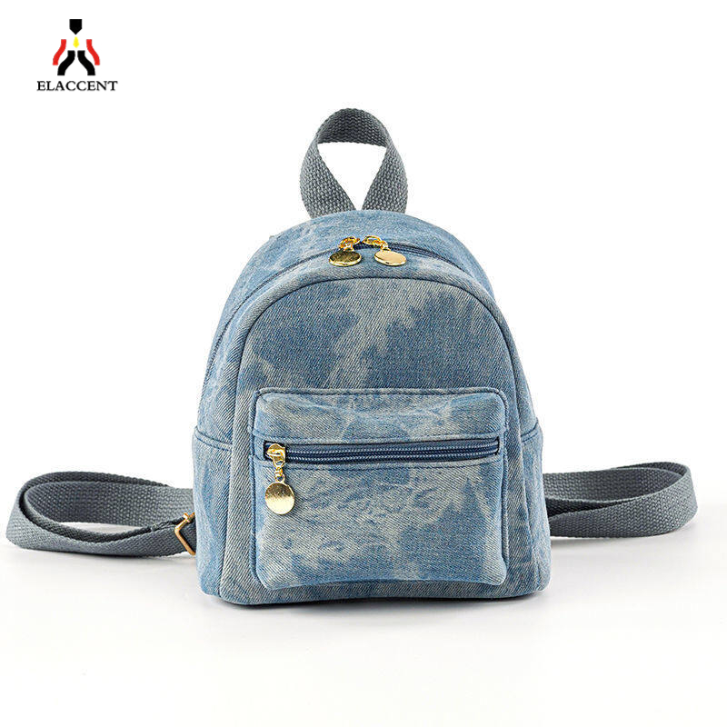 ELACCENT Backpack denim fashion backpack women's backpack