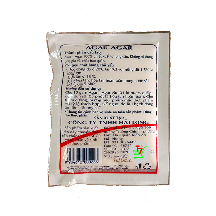 Bột rau câu giòn Agar Robika Hải Long
