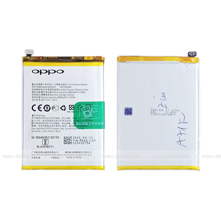 Pin điện thoại OPPO A71K Zin bóc máy