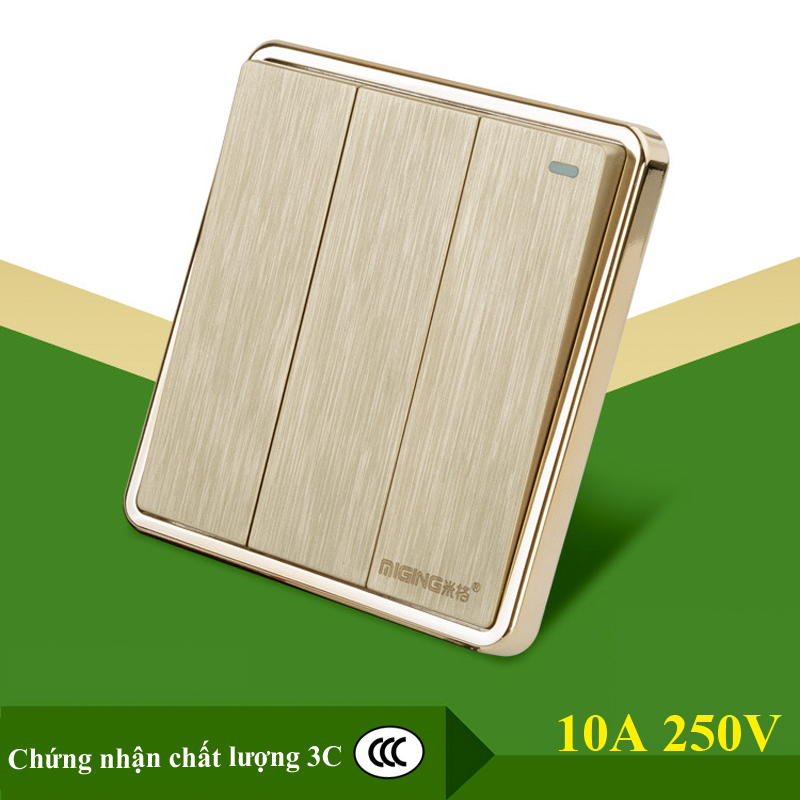 Công tắc âm tường miging 3 công tắc cao cấp - at3