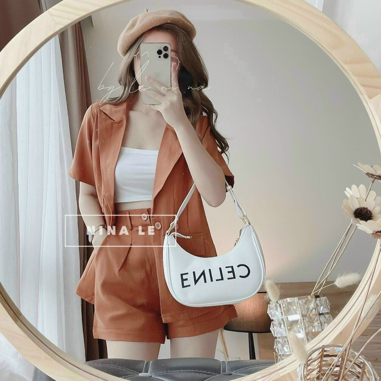 Set ves 3 món ngắn cotton lạnh năng động xinh xắn