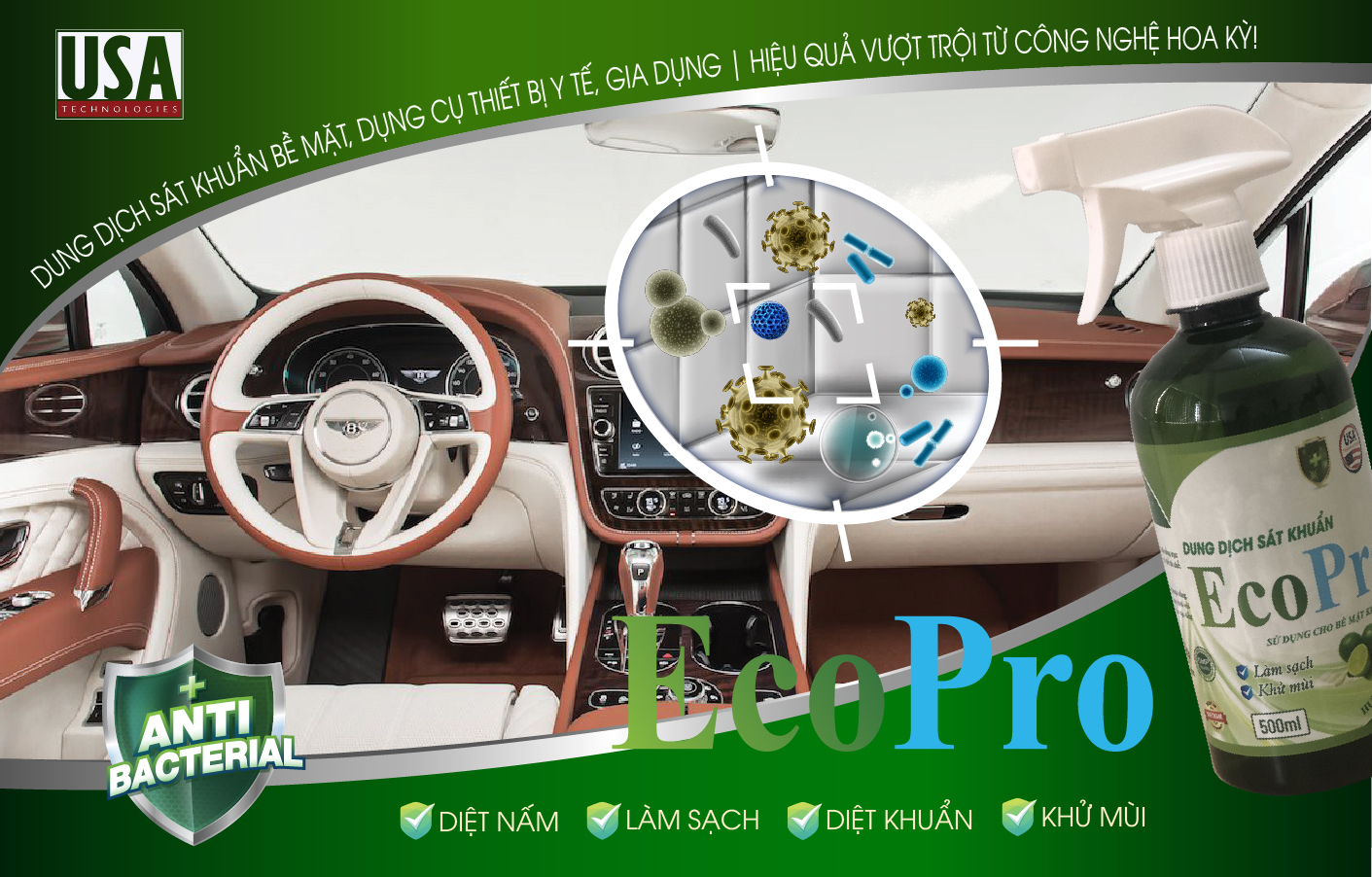 Dung dịch sát khuẩn, làm sạch đa năng ECoPro