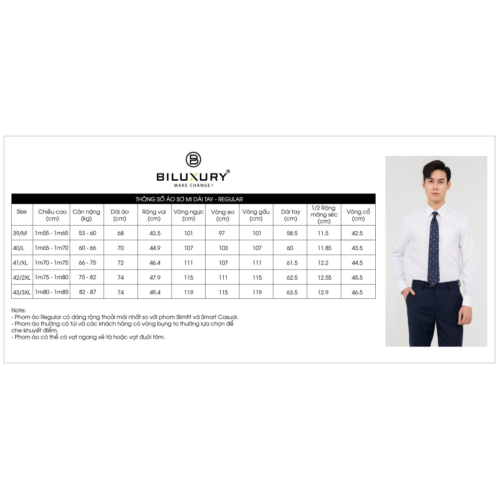 Áo Sơ Mi Dài Tay Nam Biluxury Black Basic 4SMDB003DEN