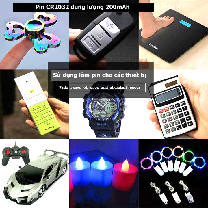 Vỉ 5 viên pin cúc áo  3V CR2032