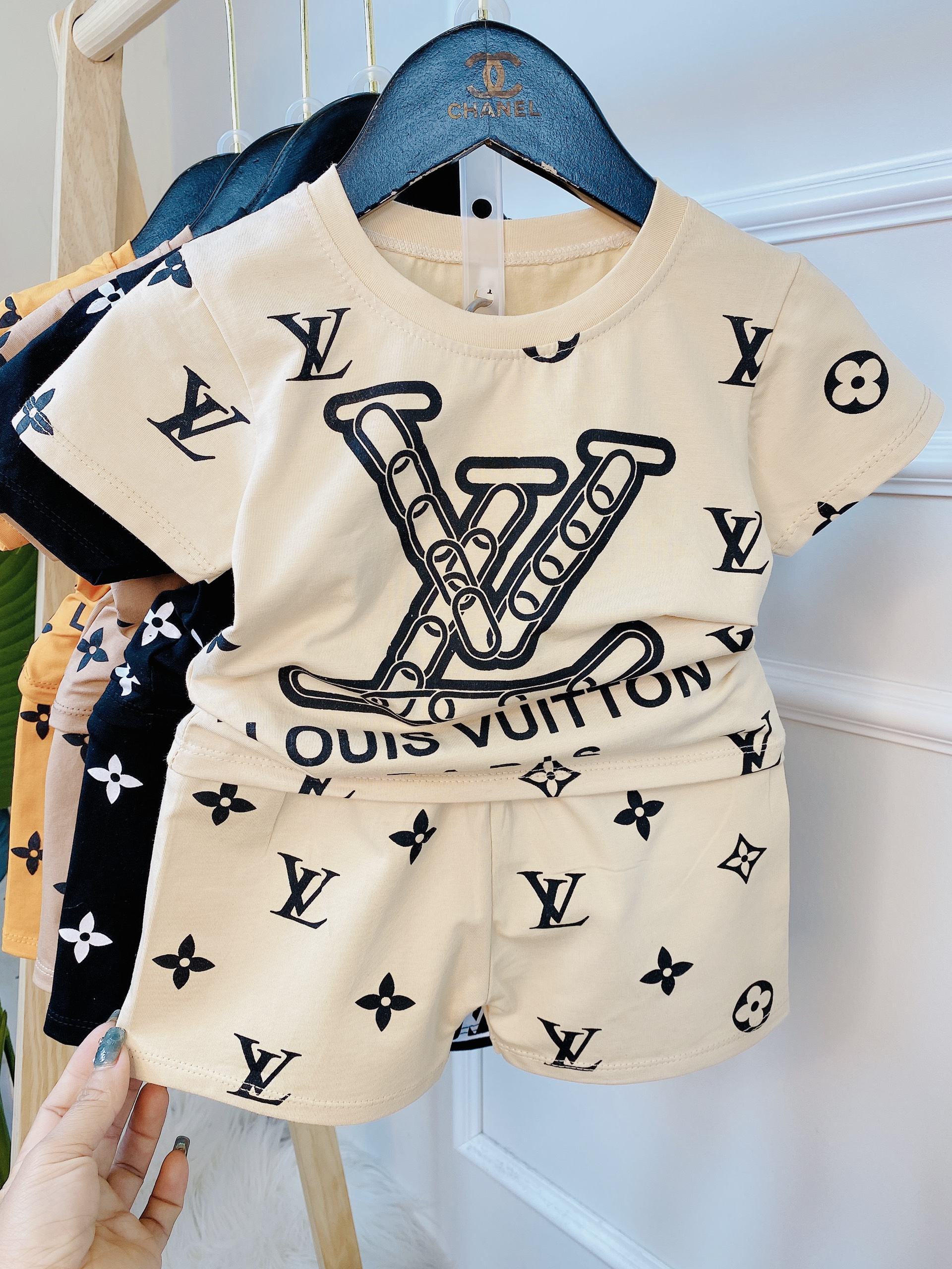 Bộ  cotton tàu cho bé