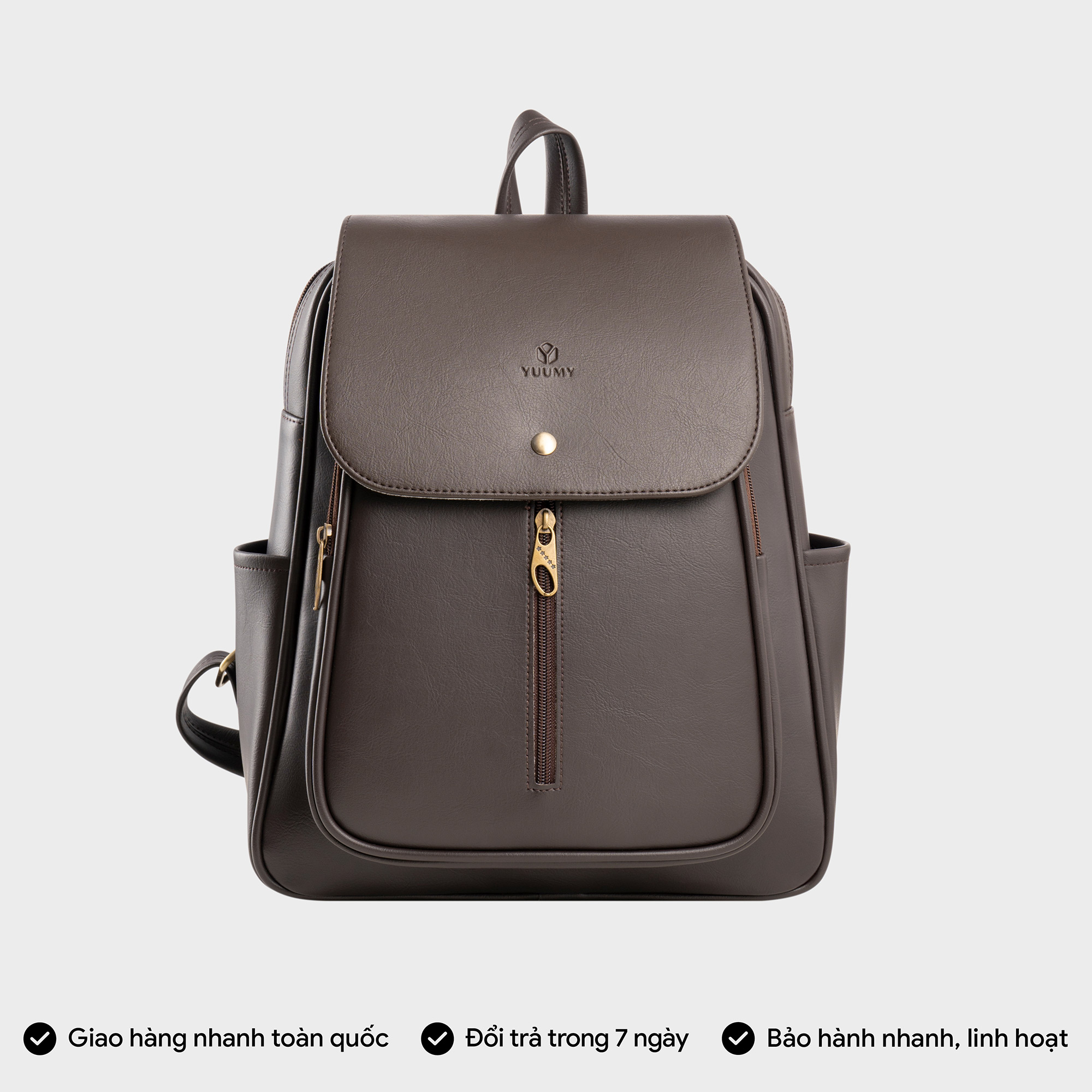Yuumy Backpack (Basic Women's Fashion Fits A4 - Yba5 Leather Backpack)