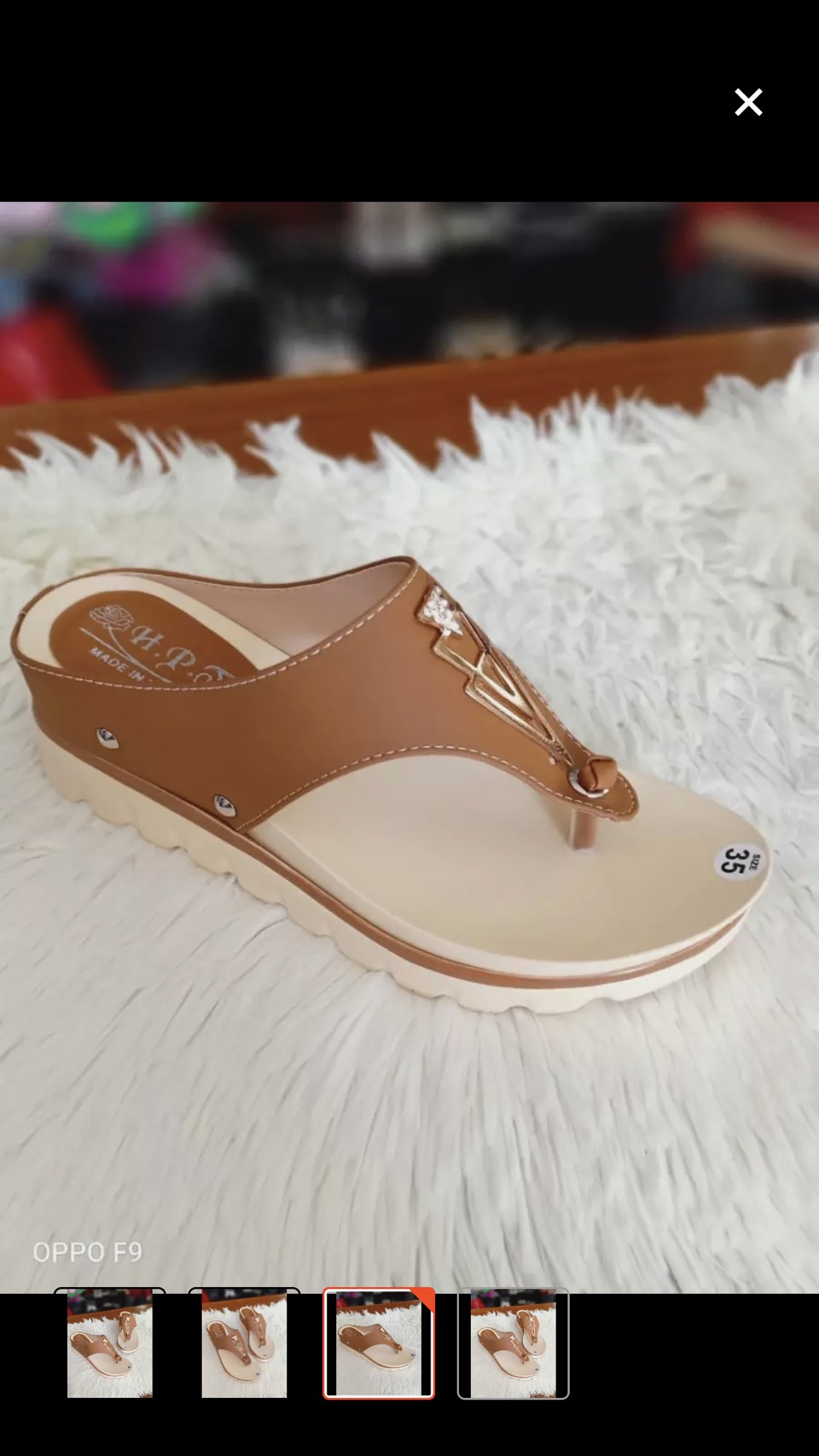 Dép kẹp đế xuồng cao 6 phân