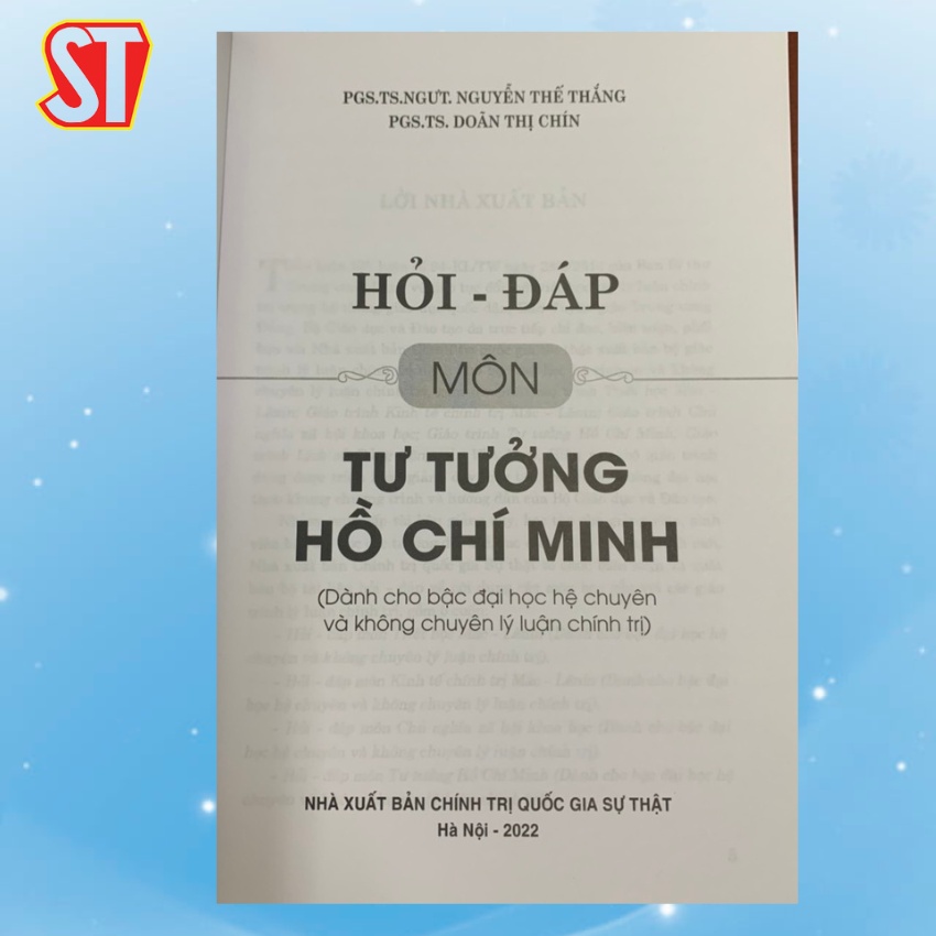 [Sách] Hỏi - Đáp Môn Tư Tưởng Hồ Chí Minh