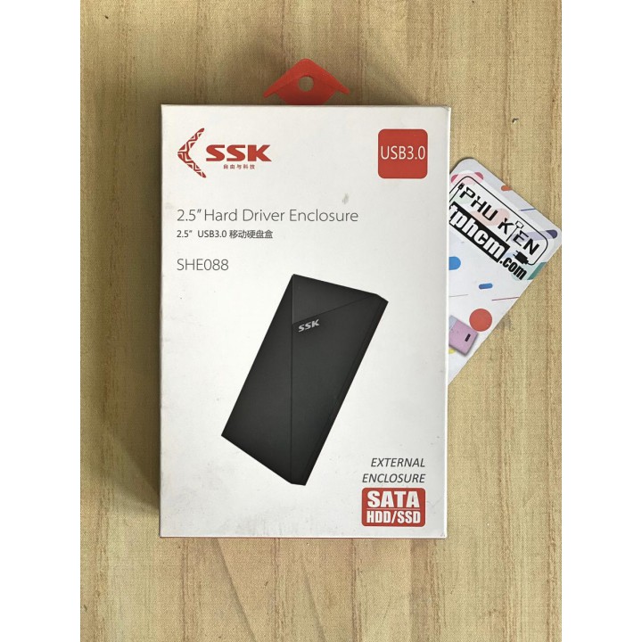 Hộp Đựng Ổ Cứng HDD BOX SATA 2.5 USB 3.0 SSK (SHE-088)