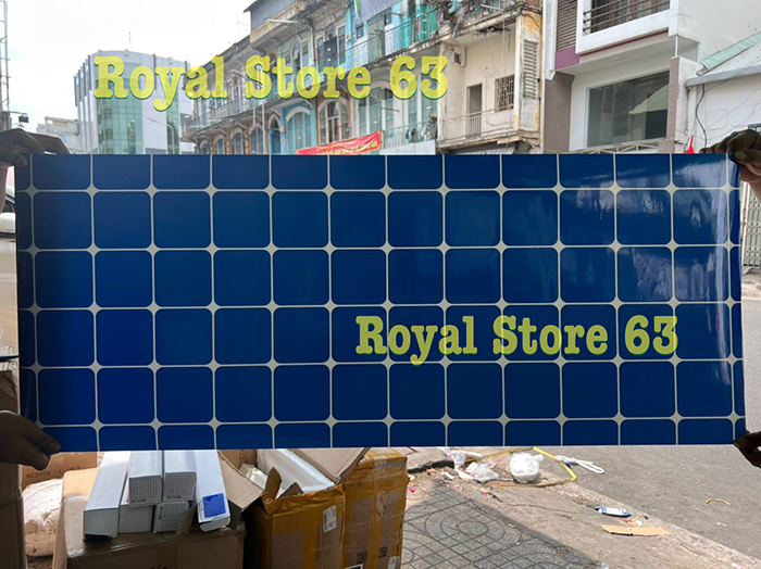 Decal Trắng, Đen, Xanh Biển (Caro) Dán Bể Cá Cảnh (Cao 60cm)