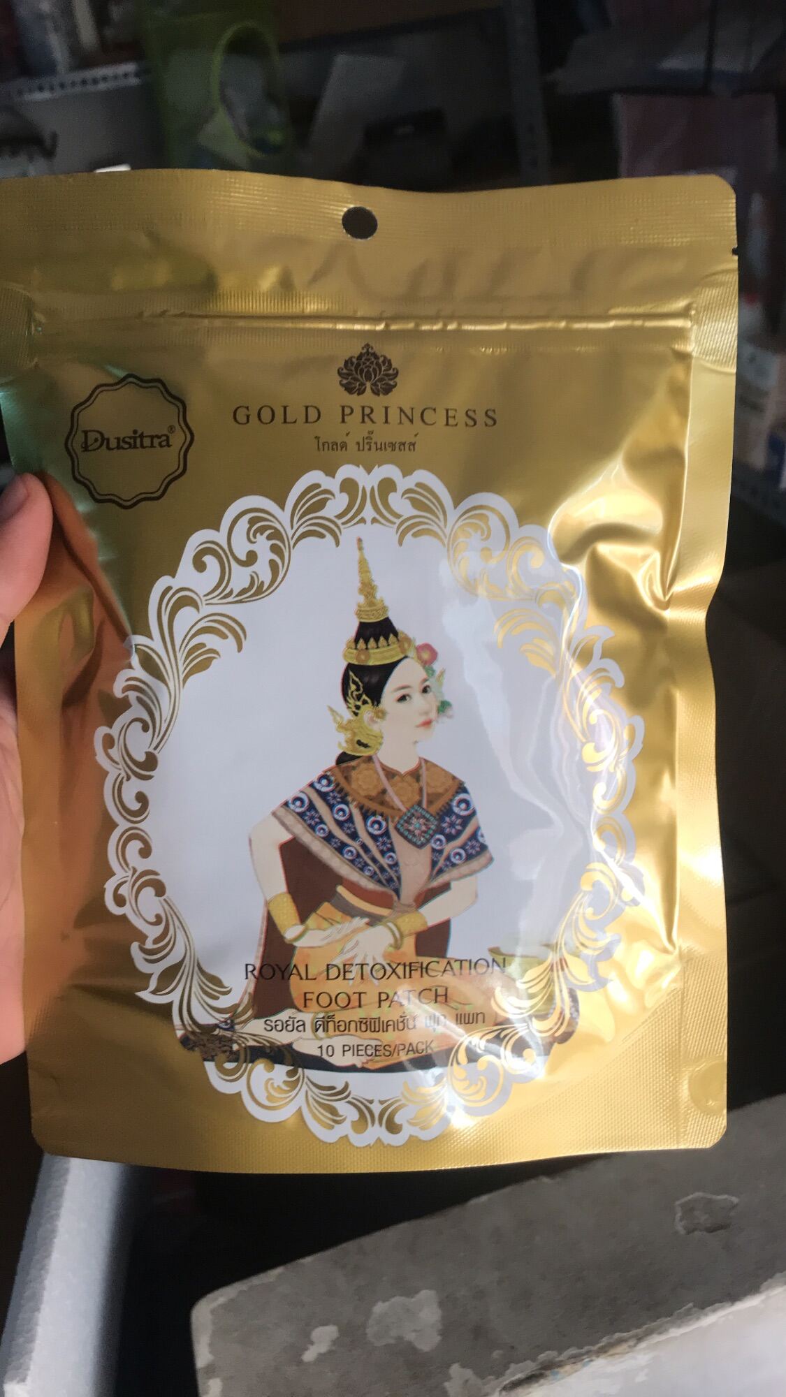 Miếng Dán chân Thải Độc DUSITRA Thái Lan bịch miếng dán thải độc chân 10 miếng/1 túi - Pegastore