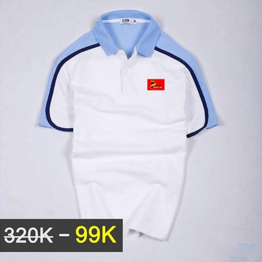 [HCM]Áo thun nam có cổ phối màu Chất vải đẹp Thời trang MIX-UP SHOP trẻ trung cá tính