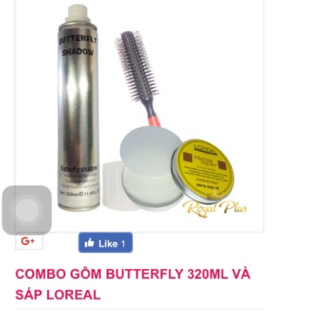 Combo gôm xịt tóc 320ml và sáp vuốt tóc