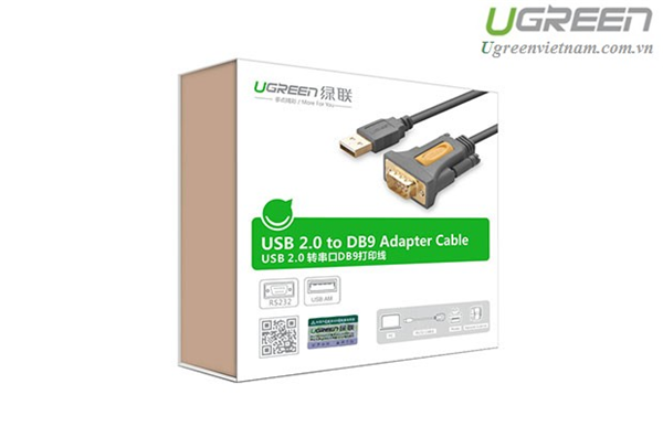 Cáp USB to Com dài 1m  Ugreen 20210 cao cấp