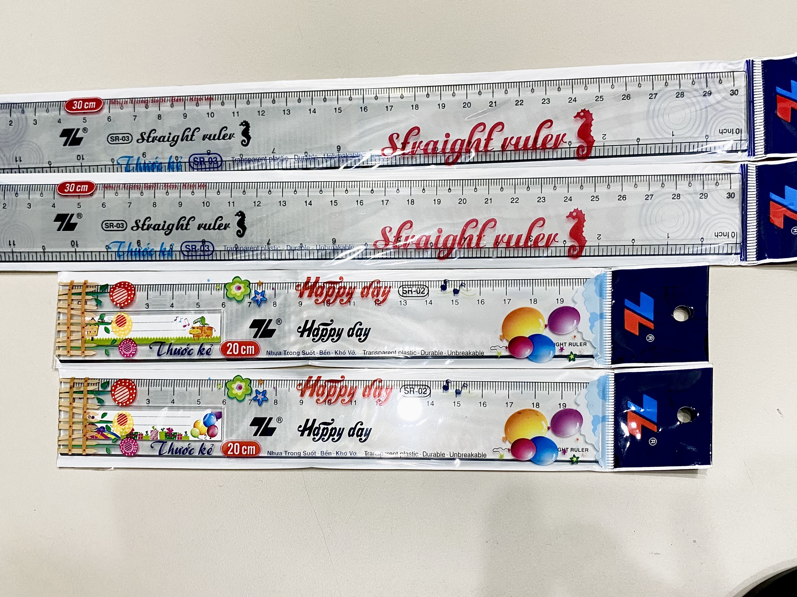 Thước thẳng học sinh sr02/03