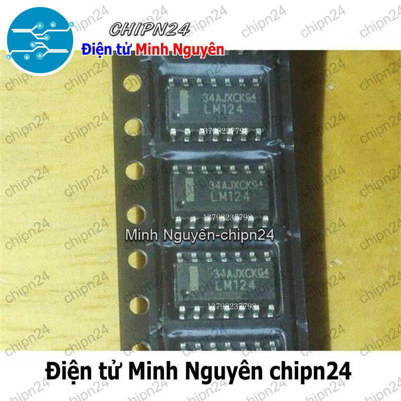 [2 con] (SOP) IC Dán LM124 SOP-14 (SMD) (LM124DR 124) - HH004251