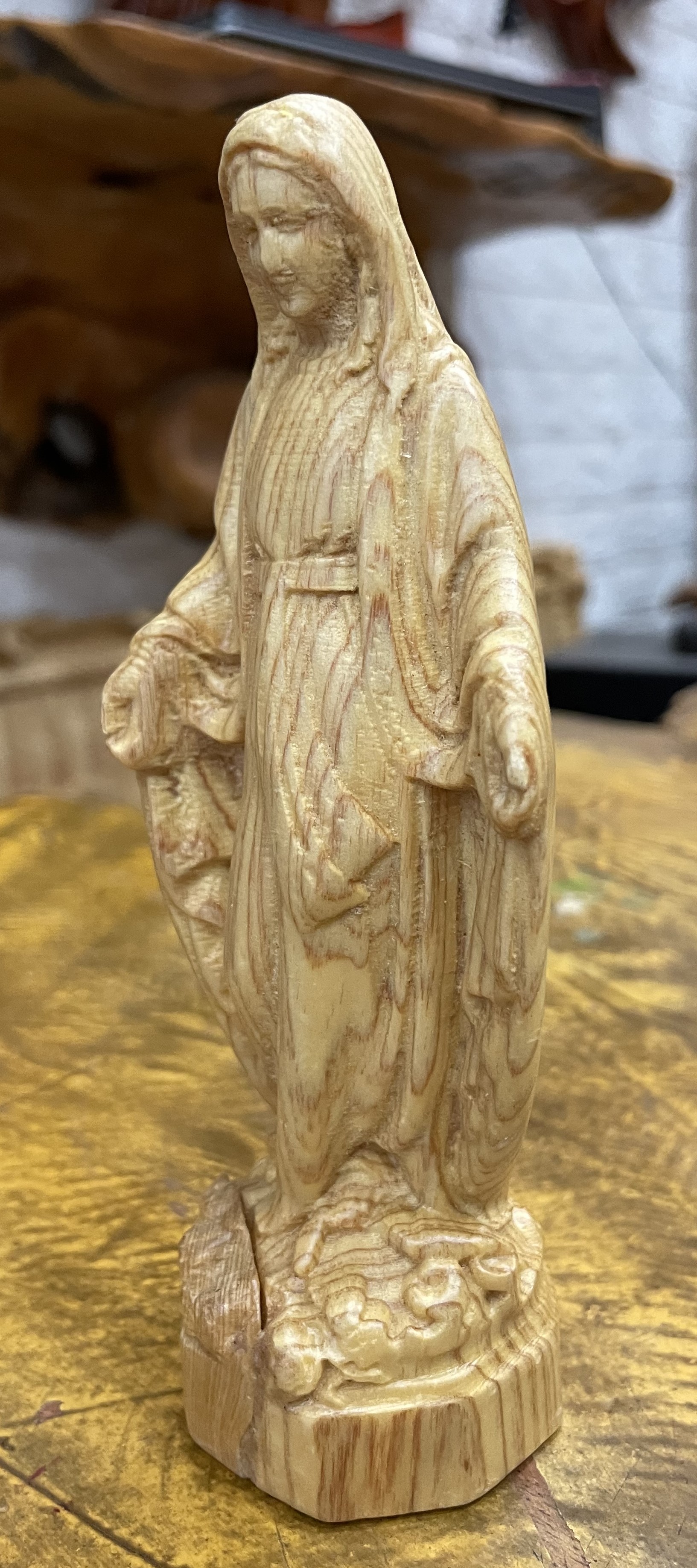 Statue of Our Lady of Grace - Po Mu Wood