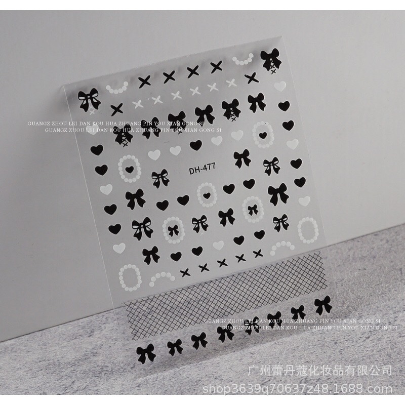 STICKER DÁN MÓNG HÌNH NƠ