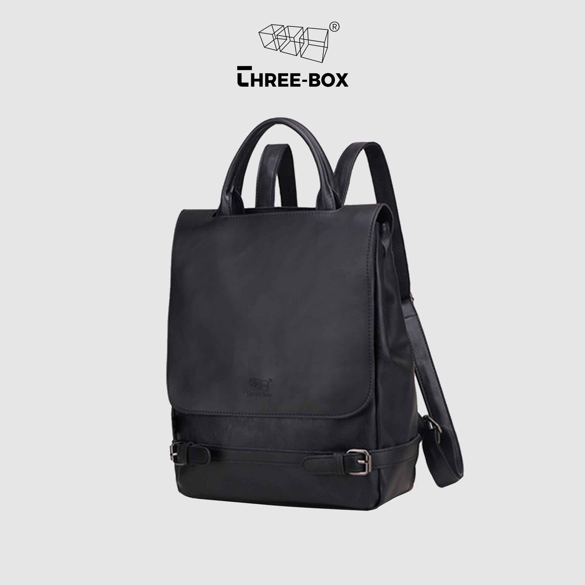 Balo da unisex có quai xách thương hiệu Three-Box - BL8009
