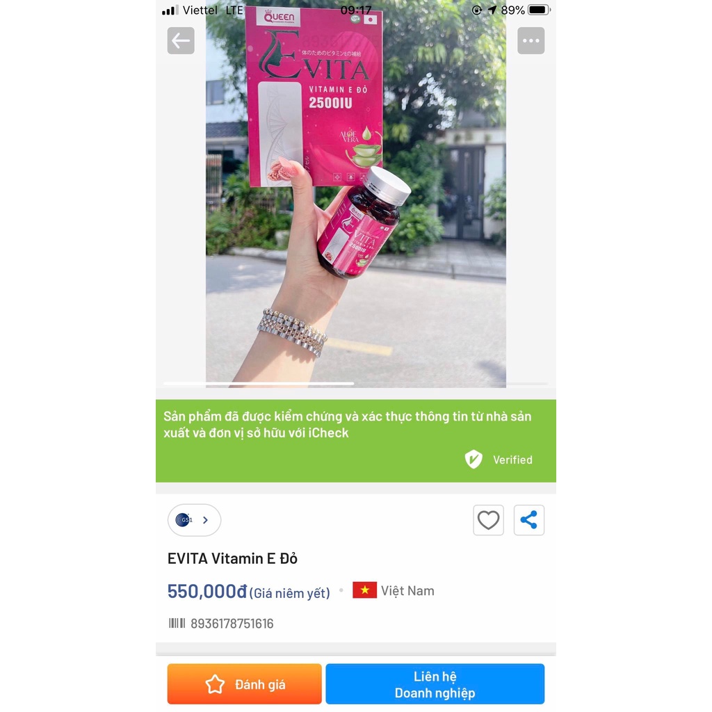Viên Uống Vitamin E Đỏ 2500IU ( Hộp 30 Viên )