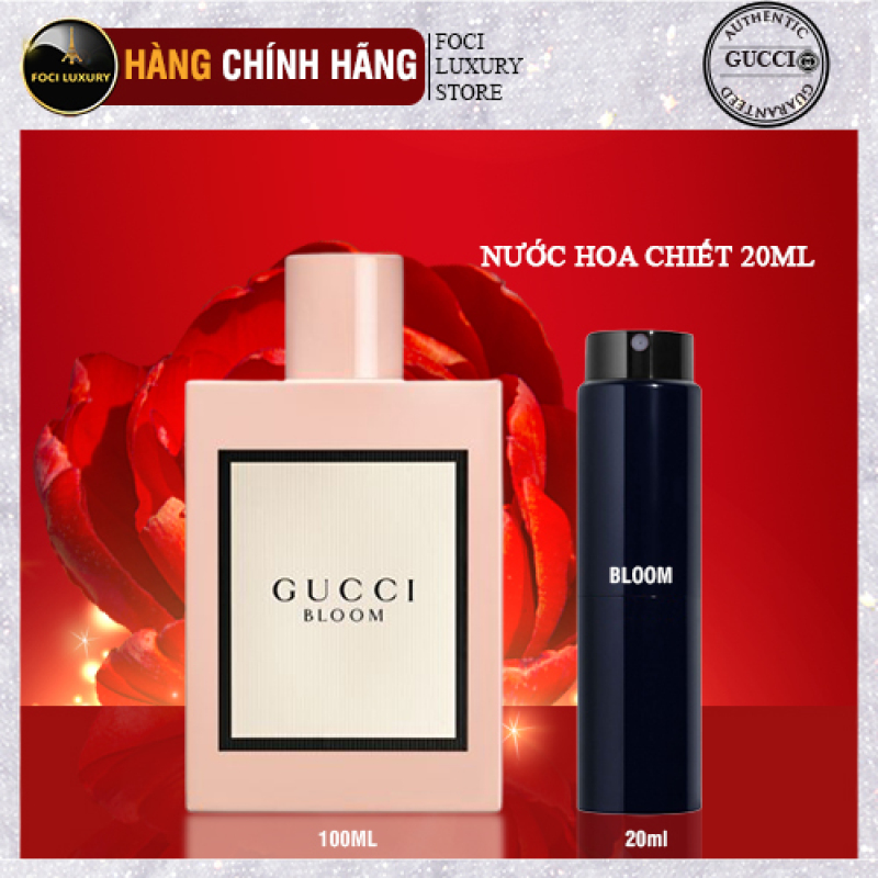 Gucci Bloom, Nước Hoa Gucci Bloom Hồng, Gucci Bloom EDP ( Lọ Chiết) 20ml nhập khẩu