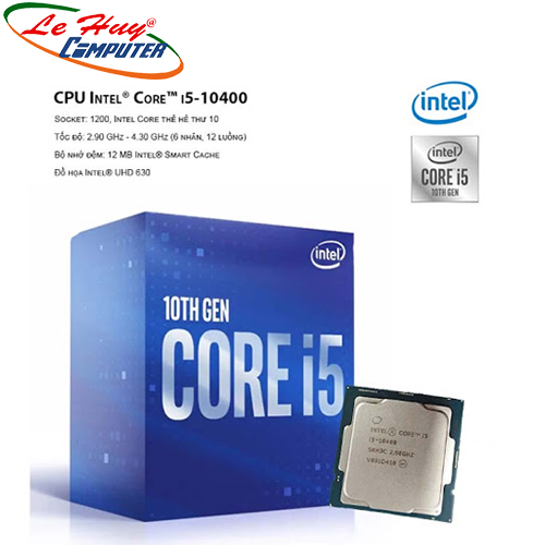 [Trả góp 0%]CPU INTEL CORE I5-10400 10TH GEN Box CHÍNH HÃNG